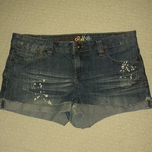 Denim shorts
